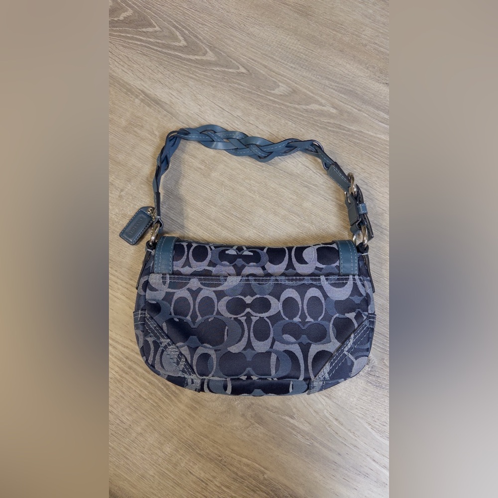 Coach Chelsea Blue Strap Bag – Signature "C" Logo Shoulder Purse - Picture 3 of 9